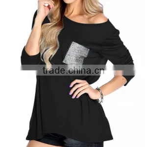 Sleeve Coat Loose Big Yards of Irregular Joker Lady T-shirt thumbnail-1