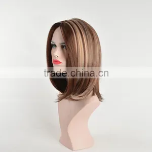 Large Stocks! Sexy Synthetic Wigs, Cheap Synthetic Cosplay Wigs, Short Dark Brown Cosplay Hair Wig thumbnail-2