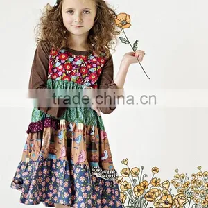 Wholesale Printed Ruffle Girls Boutique Clothes Sets thumbnail-4