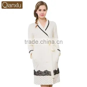Latest Design Qianxiu Wholesale Cheap Cotton Bathrobe thumbnail-1