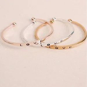 Fashion Jewelry Love Open Bangle thumbnail-1