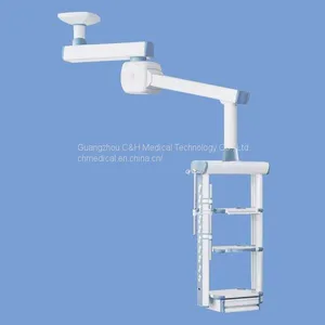 Ceiling Mount Double Arms Motorized Operating Theatre Multi-function Medical Pendant thumbnail-1