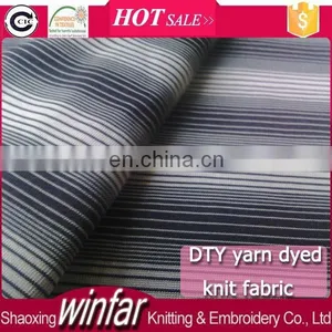 Winfar Textile Oekotex Certificate Yarn Dye DTY Jersey 100 Polyester Knit Fabric for Underpants thumbnail-1