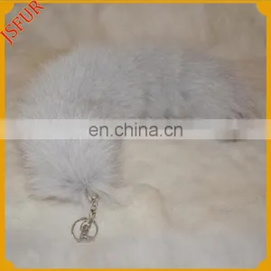 Genuine Fox Fur Tail Accessory For Bag Custom Keychain thumbnail-1