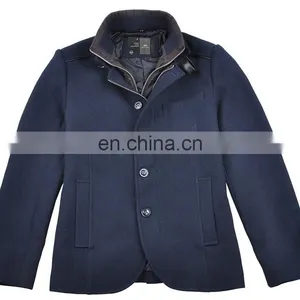 2015 Lastest Fashion Mens Double Brest Handsome Thick Wool Garment thumbnail-1