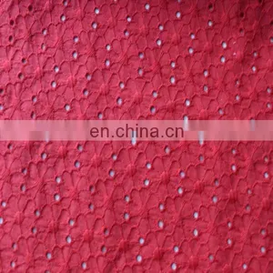 100%cotton Eyelet Embroidery Voile Fabric thumbnail-1