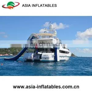 Giant Inflatable Water Slide for Yacht Floating Yacht Slide for Water Game thumbnail-1