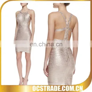 2014 High Quality Flour Gold Formal Evening Dress for Mom thumbnail-1