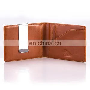 Top Quality Supplier OEM&ODM Wallets Leather Blank Money Clip thumbnail-1