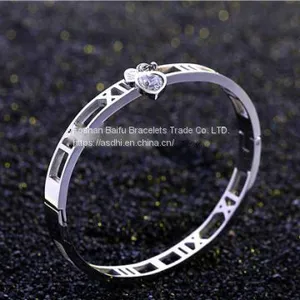 Gold Rose Gold Silver PVD Plating Womens Stainless Steel Bracelet Armbånd Esposas thumbnail-3