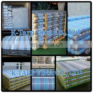 BLUE WHITE BLUE STRIPE PE TARPAULIN 100GSM thumbnail-1