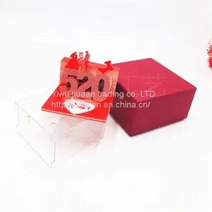 Creative Gifts Valentine's Day Heart-shaped Sticky Notes 3D Letterhead Net Red Refrigerator Sticker Three-dimensional Model Custom Any Style thumbnail-1