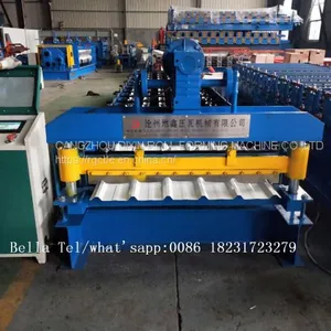 Metal Trapezoidal Roofing Sheet Making Roll Forming Machine thumbnail-4