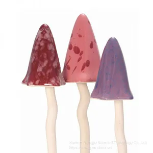 Christmas Outdoor Garden Ceramic Mushroom Wind Chime European Decorative Resin Household Articles Handicraft Plug-in thumbnail-5