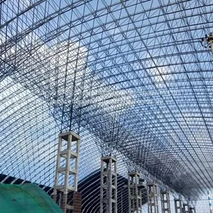 Steel Space Frame Structure Barrel Coal Storage Project for Zhongxin Iron and Steel Co., Ltd. thumbnail-2