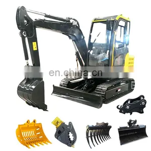 FREE SHIPPING Crawler Mini Excavator Mini Digger Price With Rubber Track thumbnail-2