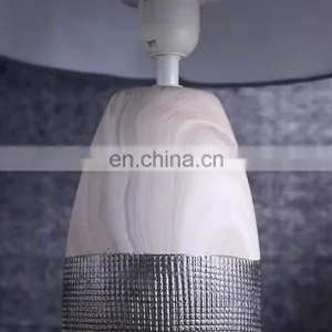 Popular Modern Design Wood Grain Relief Decorative Hotel Vintage Nightstand Lamps for Home Decor thumbnail-7