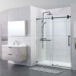 Double Roller Single Sliding Shower Enclosure thumbnail-1