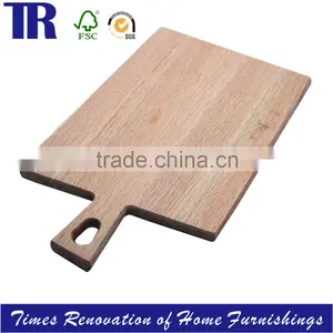 Oak Square Cutting Board,Solid Wood Cutting Board,Natural Wood Bread Board thumbnail-1