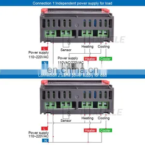 LED Digital Temperature Controller STC-1000 110V-220VAC 10A Two Relay Output Thermostat Heater and Cooler Thermoregulator thumbnail-3