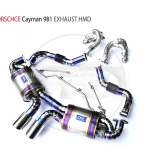 Titanium Alloy Exhaust Pipe With Manifold Full Set for Porsche Cayman 981 Auto Modification Electronic Valve Whatsapp008613189999301 thumbnail-2