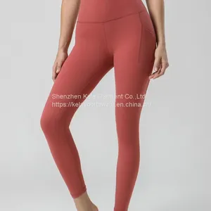 Manufacturer Custom New Women Fitness Clothing Pockets Pants Workout Activewear Tiktok Gym Pants Yoga Leggings thumbnail-3