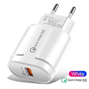 QC 3.0 Quick Charge USB Charger 1USB Port 5V 2.1A Fast Charger EU US Plug Color Wall Charger Adapter For IPhone for Xiaomi thumbnail-4