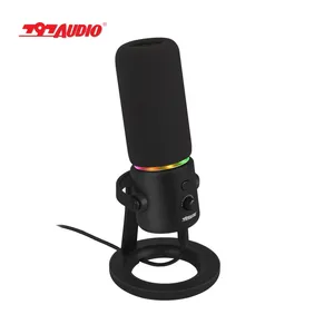 797Audio D502 Professional Usb Condenser Microphone Studio Recording For Gaming, Youtube,Vlog,Tik Tok, Live Streaming With LED thumbnail-1