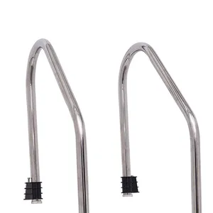 High Grade Polishing Stainless Steel Ladder OEM Logo Above Ground Swimming Pool Ladder thumbnail-4