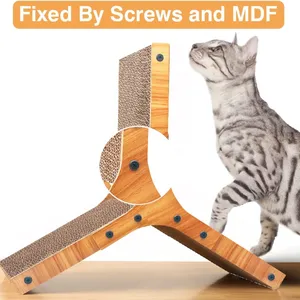 MeowLove Hot Sales Scratcher Cat Play Toy Corrugated Cardboard Cat Scratcher Cat Cardboard thumbnail-3