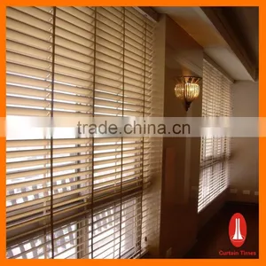Curtain Times Custom Motorized Wooden Venetian Blinds Quality Choice thumbnail-1