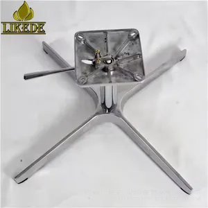 New Cheap 4-Star Revolving Chair Base Aluminum Alloy With Powder Coating Newest Metal Sofa Base thumbnail-3