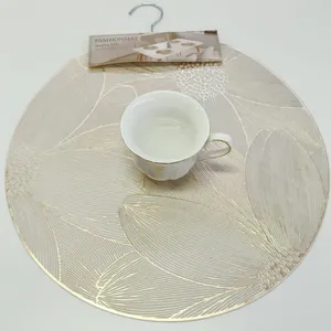 Placemats Set of 6 Woven Vinyl Washable Heat Resistant Non-Slip Table Mats for Dining Table Kitchen Indoor Outdoor Use thumbnail-3