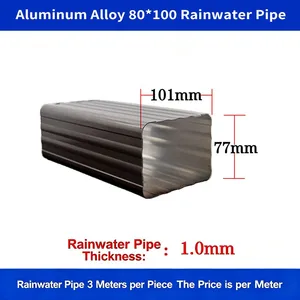 Manufacturer of Aluminum Alloy Finished Drainage Pipes, Exterior Wall Rainwater Pipes, and Gutter Downspouts. thumbnail-3