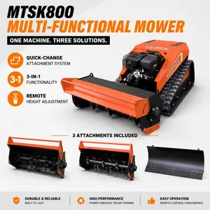 Vigorun Gasoline Trimmer Dual 48V 1000W Brushless Motors MTSK800 Robot Gasoline Lawn Mower for Golf Yard Farm thumbnail-3