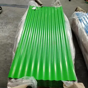 Color Coated Corrugated Prepainted Galvalume Steel Roof Panels Zinc Galvanized Metal Roofing Sheets thumbnail-2
