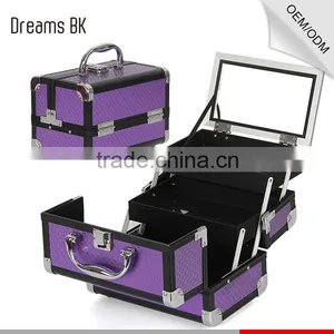 Elegant Makeup Artist Train Case Travel Makeup Case thumbnail-1