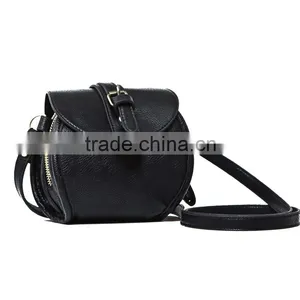 Fashion Leather Black Shoulder Handbag Crossbody Handbag Flap Casual Bags Women's Bag thumbnail-1