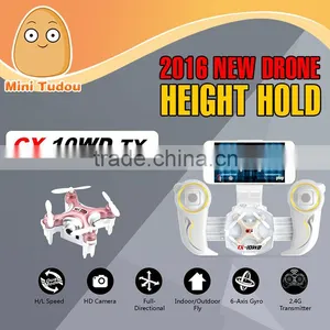 2016 New Drone Cheerson Cx-10WD-TX Barometer Height IOS and Andriod Controlled Wifi Fpv rc Quad Copter thumbnail-1