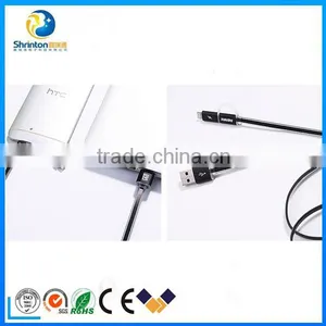 2015 REMAX Hot Sale Charging USB Data Cable 2 in 1 Metal Cable thumbnail-4