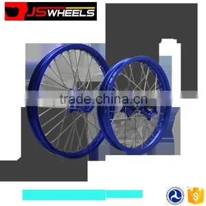China YZ 450 F YZ250 Alloy Blue Color Motorcycle Spoke Wheel thumbnail-2