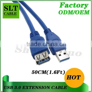 Shenlantuo USB 3.0 Extension Cable A Male to A Female 50cm USB 3.0 AM To AF Cable for Data Sync and Charging thumbnail-1