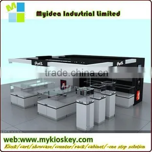 Tempered Glass Solide Mdf Cosmetic Display Shelf thumbnail-2