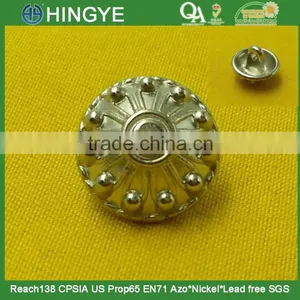 14mm Fancy Metal Shank Button For Jackets --- MJ2383 thumbnail-1