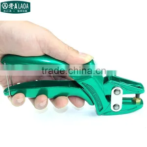 LAOA Green Color Hole Puncher Punching Forceps For Belt Card Snap Button Eyelet Punch Pliers thumbnail-2