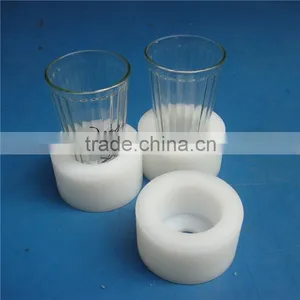 Wholesale CNC Maching Plastic OEM & ODM White Polyethylene Uhmwpe Cup Holder thumbnail-2