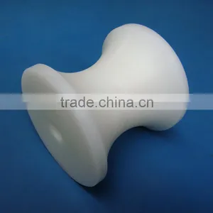 Engineering Plastic White Custom Cnc Machining Polyethylene Uhmwpe Plastic Pulley Wheels / Sheaves thumbnail-3