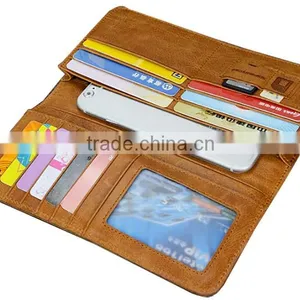 Multifunction High Quality Real Leather Men Wallet Wholesale for Iphone6 thumbnail-3