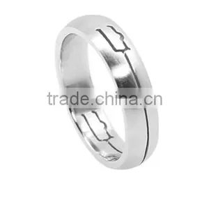 Stainless Steel Jewelry Rings Stainless Steel Wire Cut Ring thumbnail-6