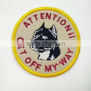 Label Maker Supply Good Quality Custom Design Felt Sew-on Embroidered Dog Patches no Minimum thumbnail-1